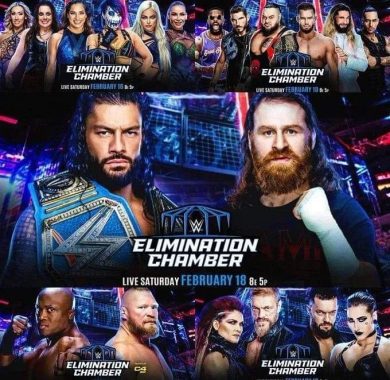 عرض اليمنيشن تشامبر WWE Elimination Chamber 2023 مترجم اونلاين